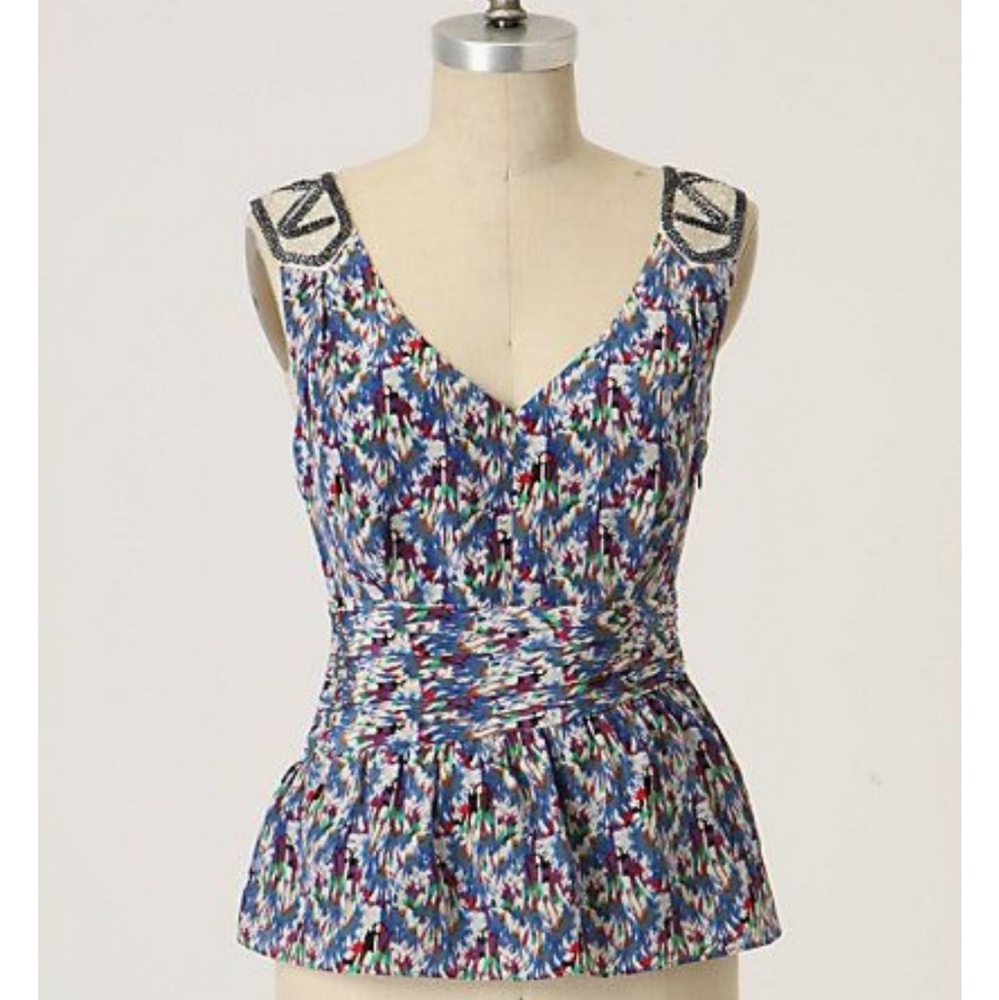 Anthropologie Vittorio Epaulette Tank